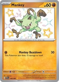 Mankey - 169/091 - Paldean Fates